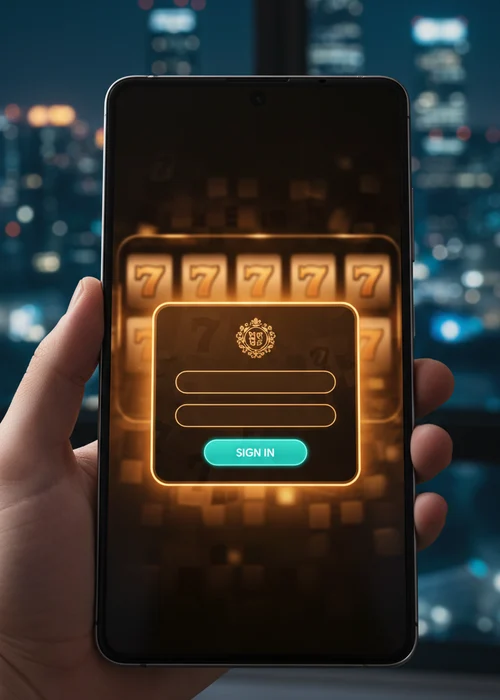 Jam Casino login screen displaying email and password fields for secure account access and swift entry to gaming